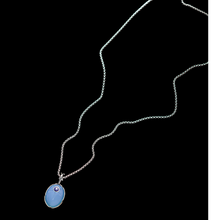 Load image into Gallery viewer, Chalcedony Southern Ring Nebula stainless steel necklace