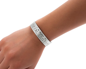 Social Justice Jewelry Stainless Steel Cuff Bracelet