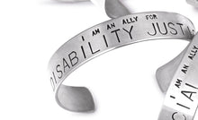 Load image into Gallery viewer, Social Justice Jewelry Stainless Steel Cuff Bracelet