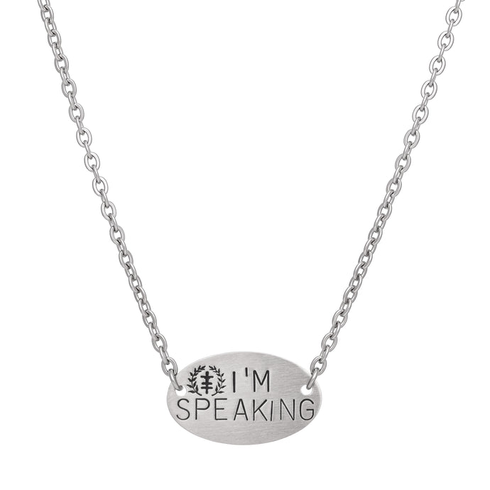 Social Justice Jewelry, I'm Speaking Necklace